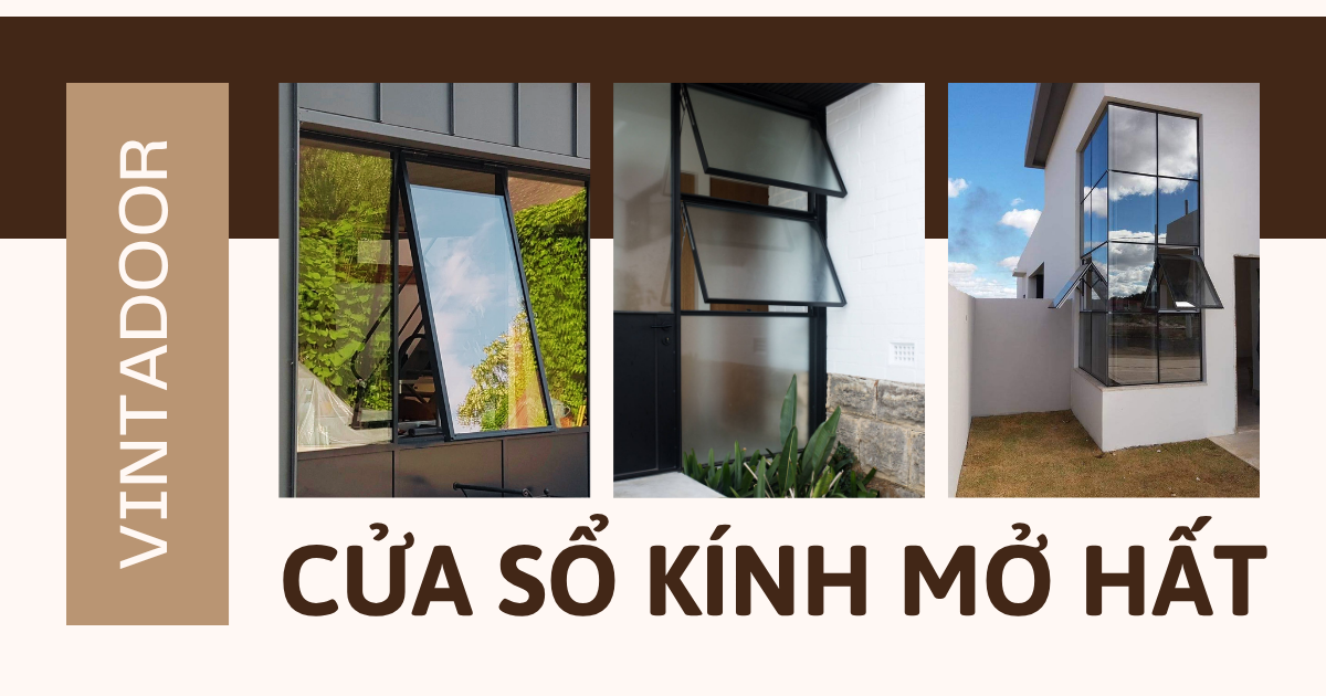 Cửa sổ nhôm kính mở hất – Giải pháp thông gió thông minh cho nhà hiện đại